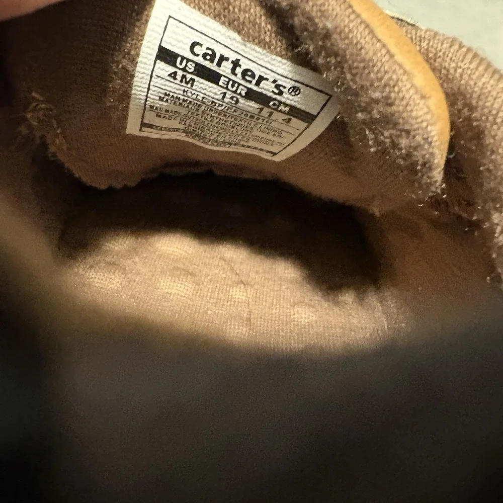 Carter's Brown Toddler Shoes Size 4M